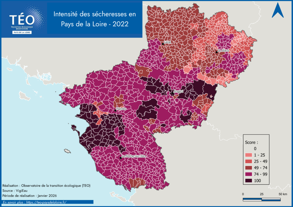 carto intensite secheresse 2022