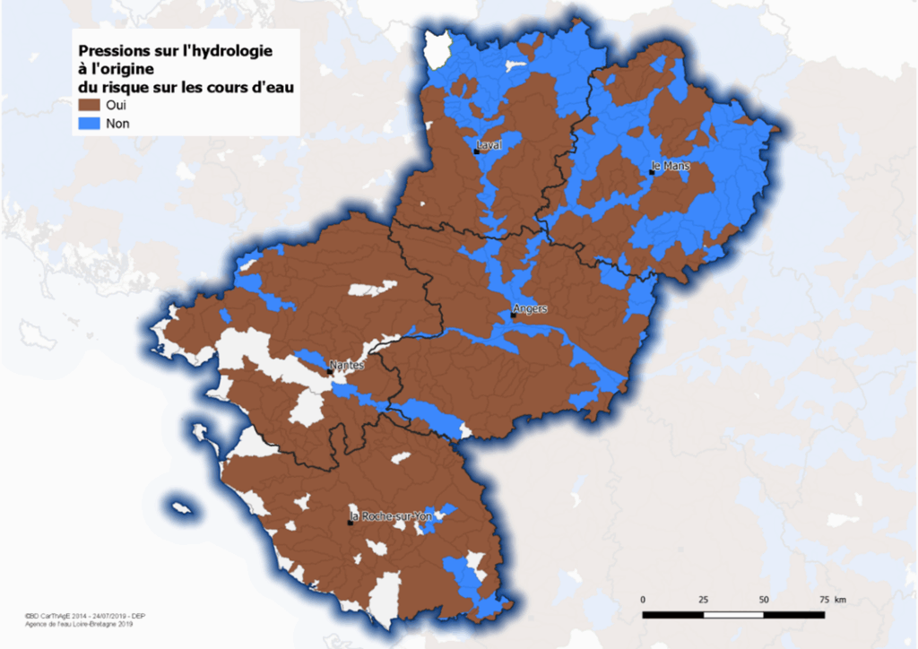 carte pression hydrologie edl 2019